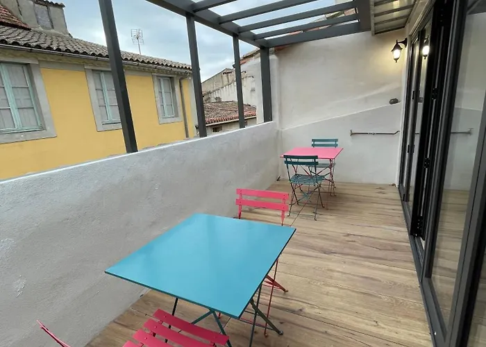 Maison De Renovee - Carc'apparts - Terrasse 카르카손